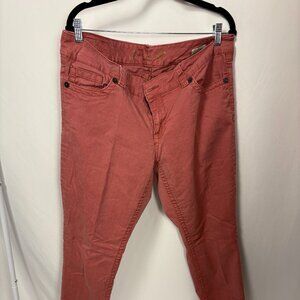 Seven7 Women's Size 16 Faded Coral Skinny‎ Jeans